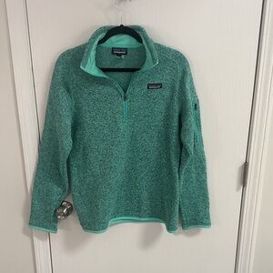 Patagonia Women's Teal Cowl Neck Sweater